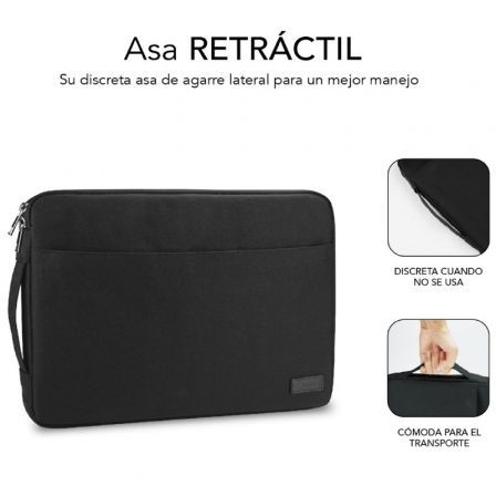 Subblim Urban Laptop Sleeve Funda para Portátil 13,3-14 pulg Negro